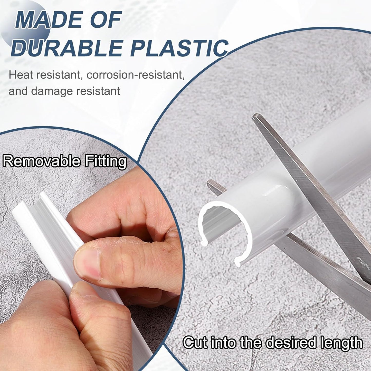 2 Fundas Tubo Radiador 0.59x11.81pulg Plástico Cubierta Tubería