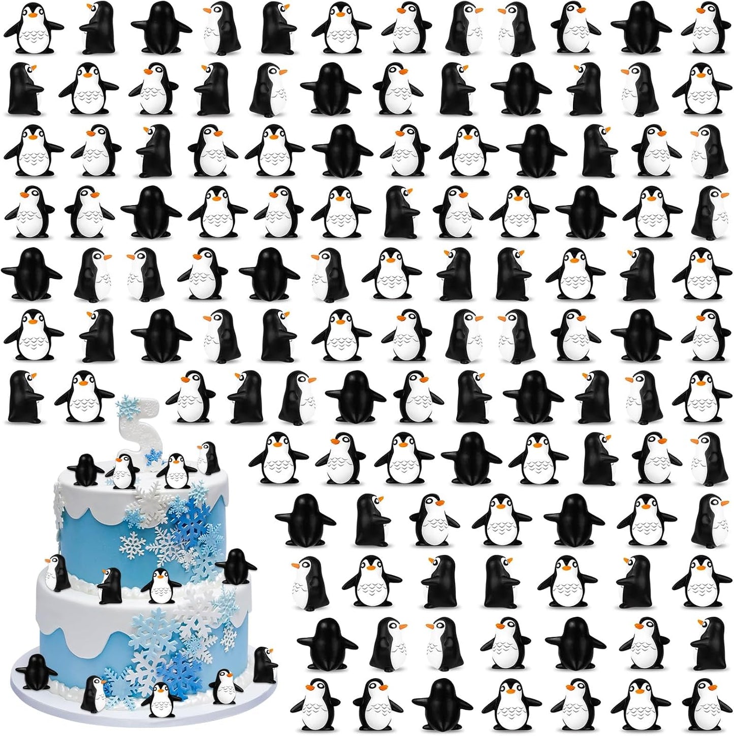 30 Pzas Figuras Resina Pingüino Decoración Hogar Manualidades
