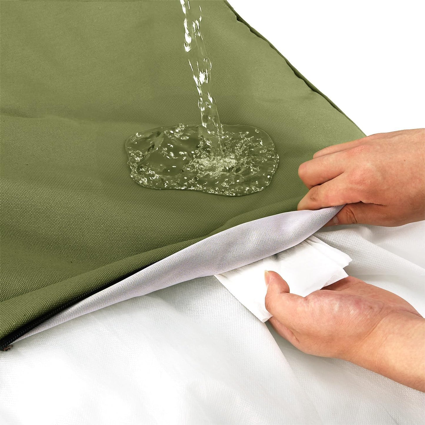 Cama lona perros extra grandes 42pulg impermeable funda extraible