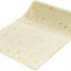 Mesa arpillera beige estrellas doradas 12x72pulg comedor boda