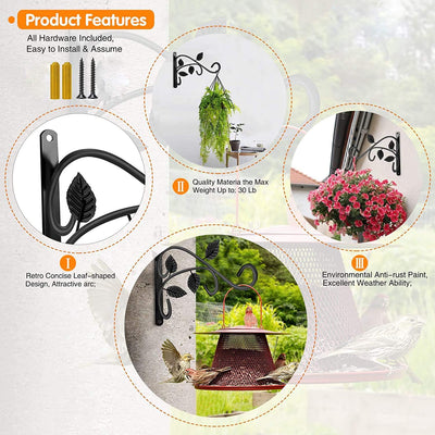 Gancho colgante para plantas de metal resistente