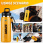 Botella agua aislada acero inox sin BPA 20oz amarillo