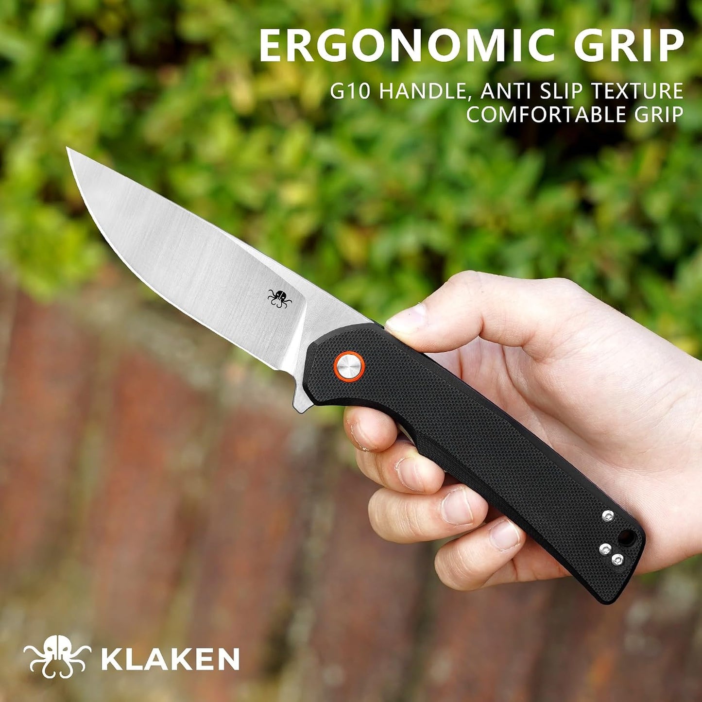 Cuchillo plegable D2 3.54pulg mango G10 EDC