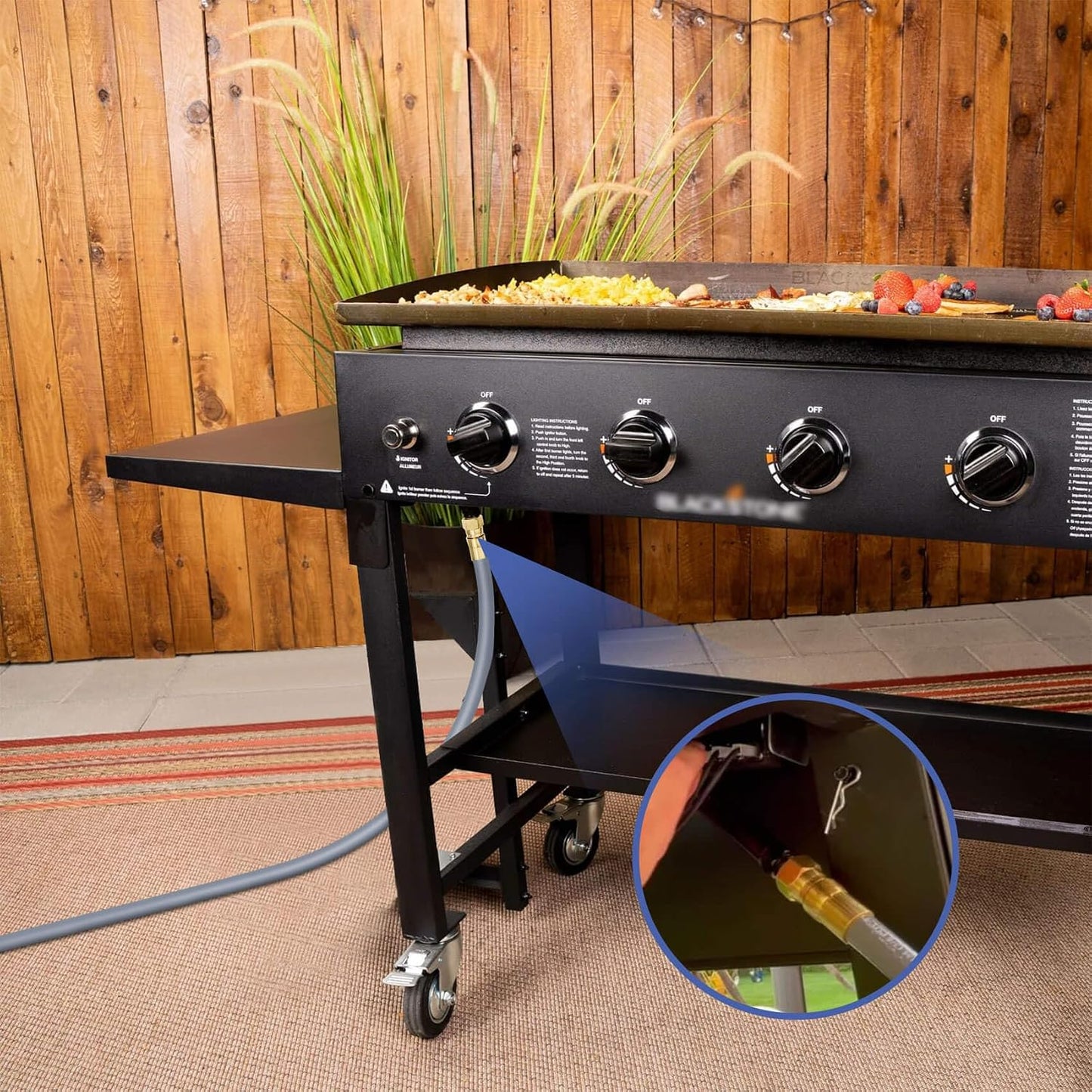 Kit conversión propano a gas natural parrilla Blackstone 28/36pulg