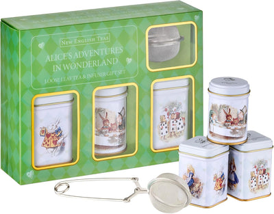 Juego de té e infusor de hojas sueltas Alicia en el país de las maravillas