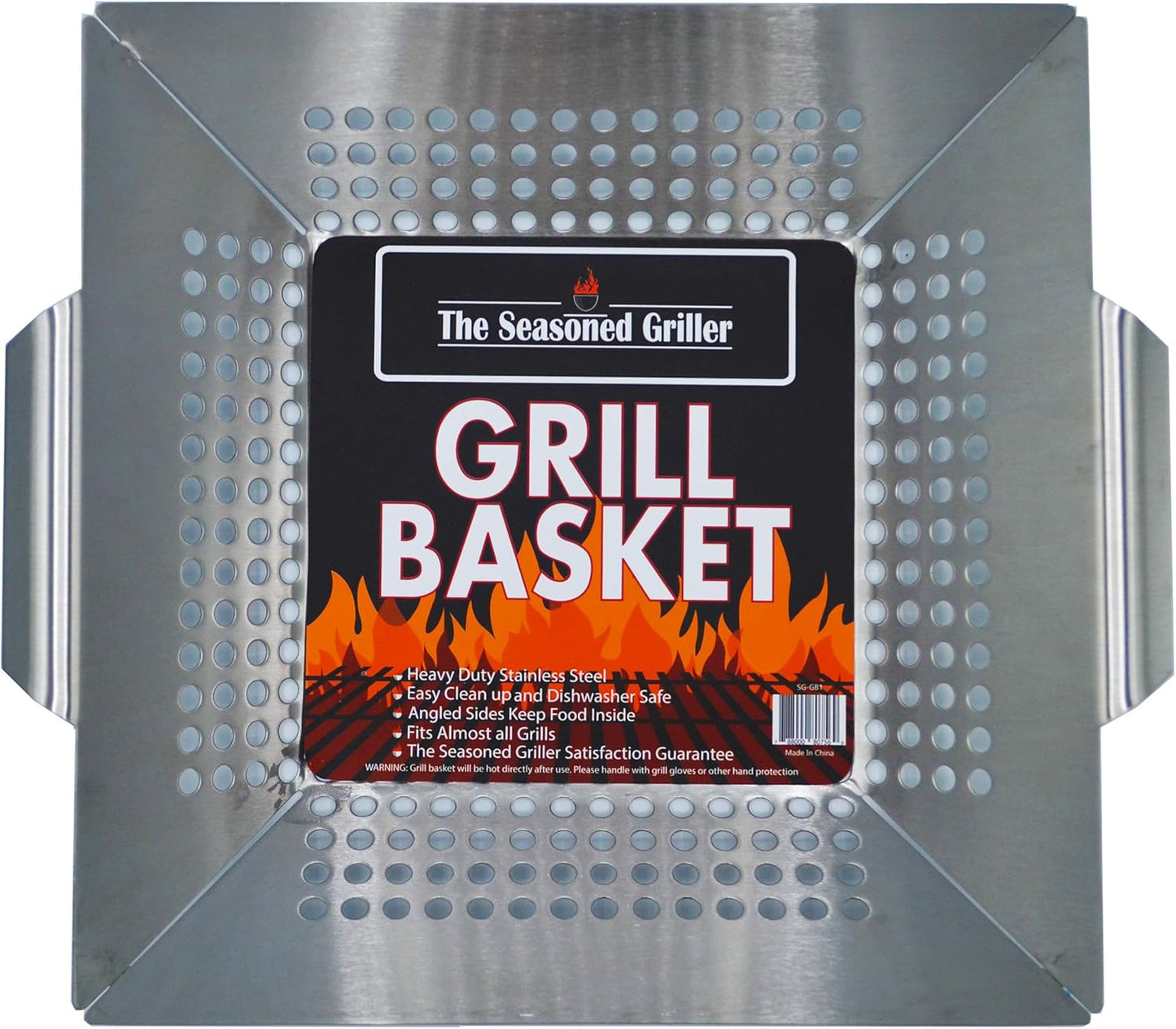 Cesta parrilla acero inox profesional para carne verdura marisco