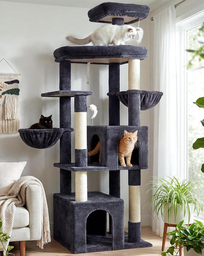 Árbol gato resistente 68pulg para gatos grandes 20lb 5 postes