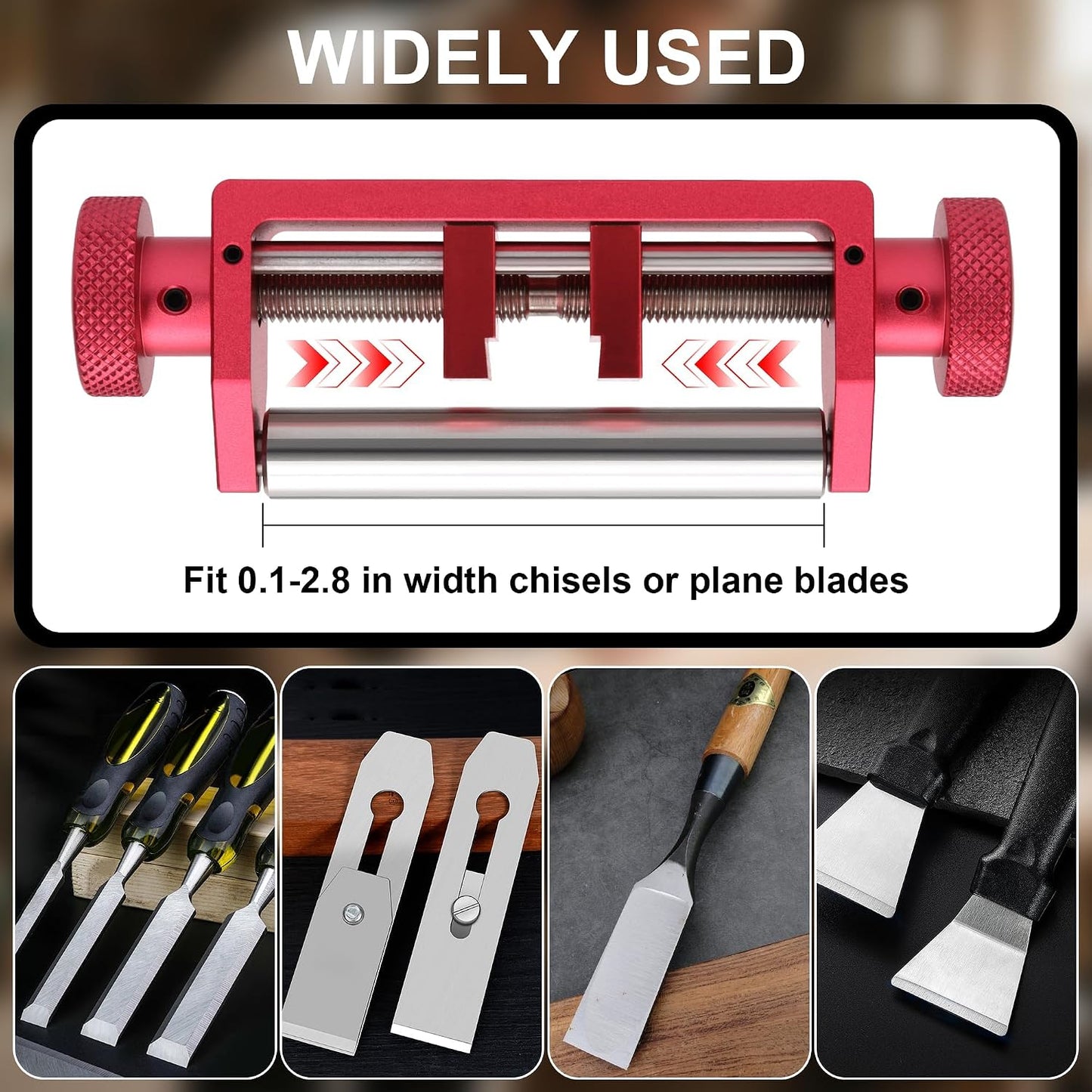 Kit afilado cincel 0.1-2.8pulg accesorio angulo rojo y rosa