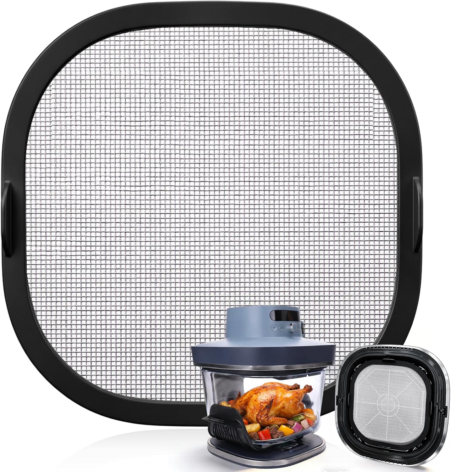 Protector de silicona contra salpicaduras para freidora de aire Ninja Crispi Pro