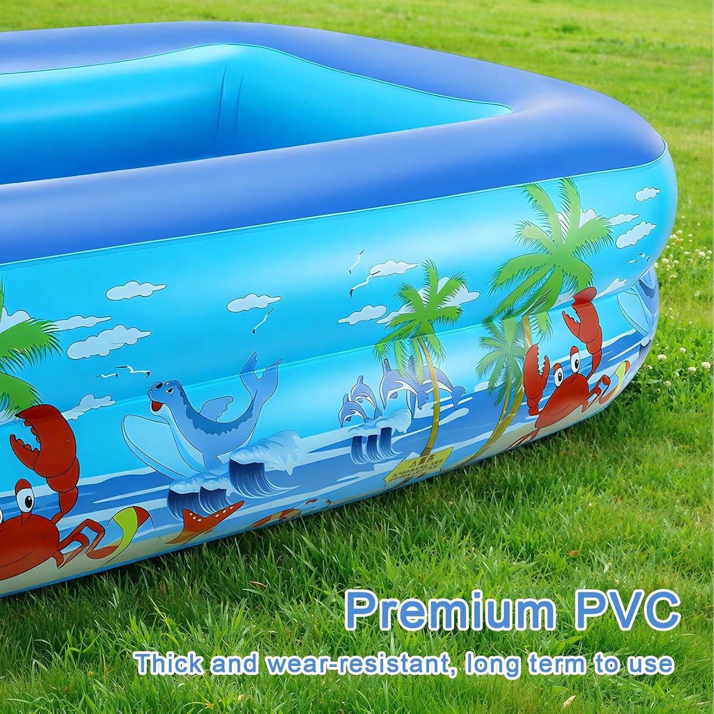 Piscina Inflable 45x32pulg Azul para Fiesta Verano