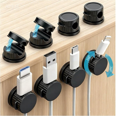 Organizador magnético cables set 8 negra mesa noche auto