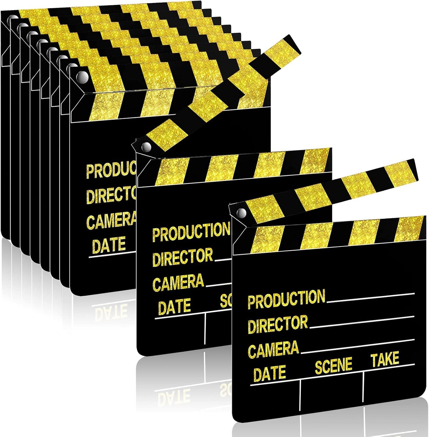 10 Tablones Película 7x8pulg Escritura Accesorios Dorado