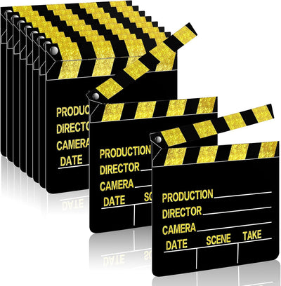 10 Tablones Película 7x8pulg Escritura Accesorios Dorado