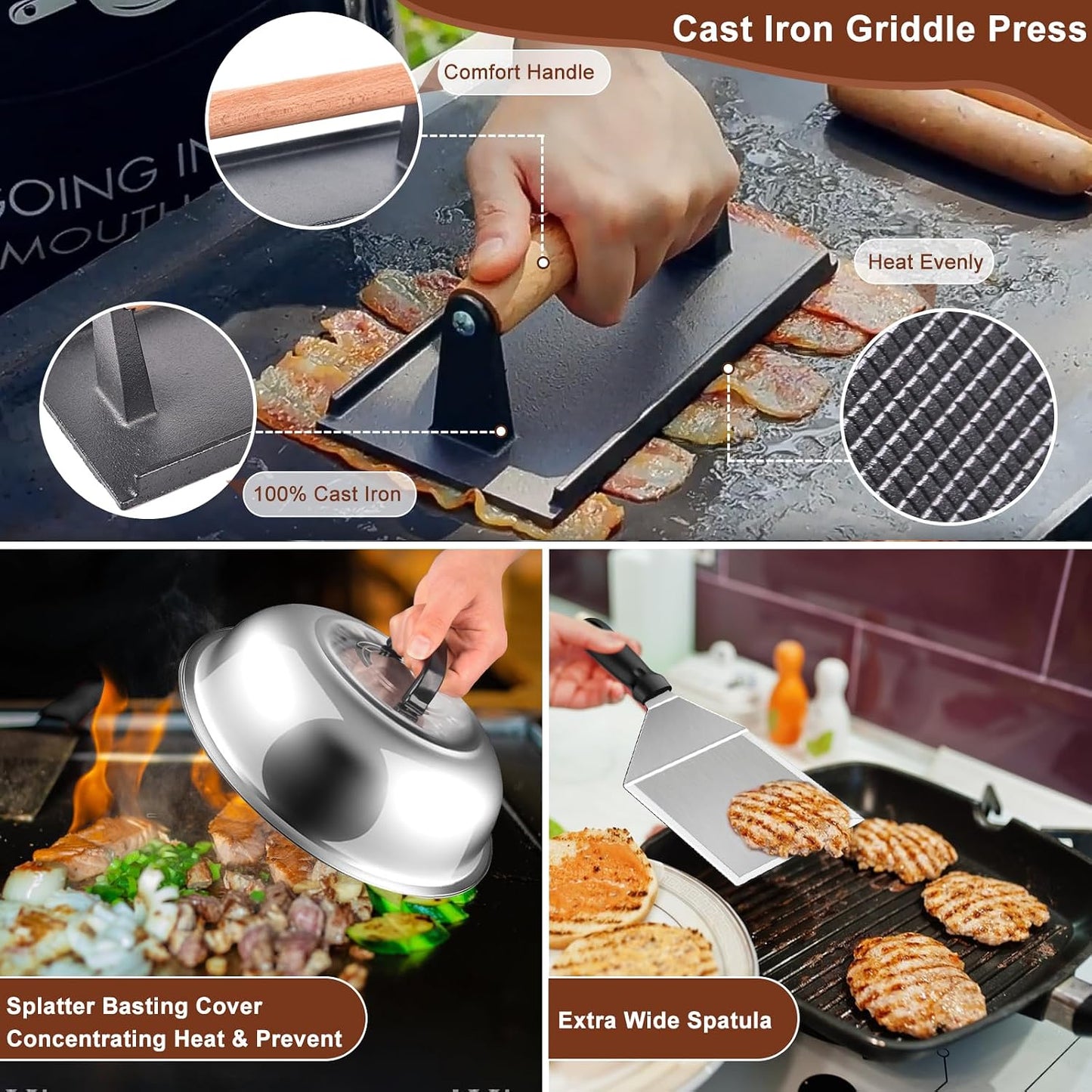 Kit 27 accesorios parrilla Blackstone y Camp Chef