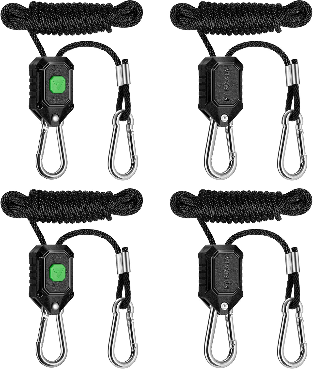 Colgadores luz crecimiento ajustables 1/8pulg cuerda 8ft 150lbs