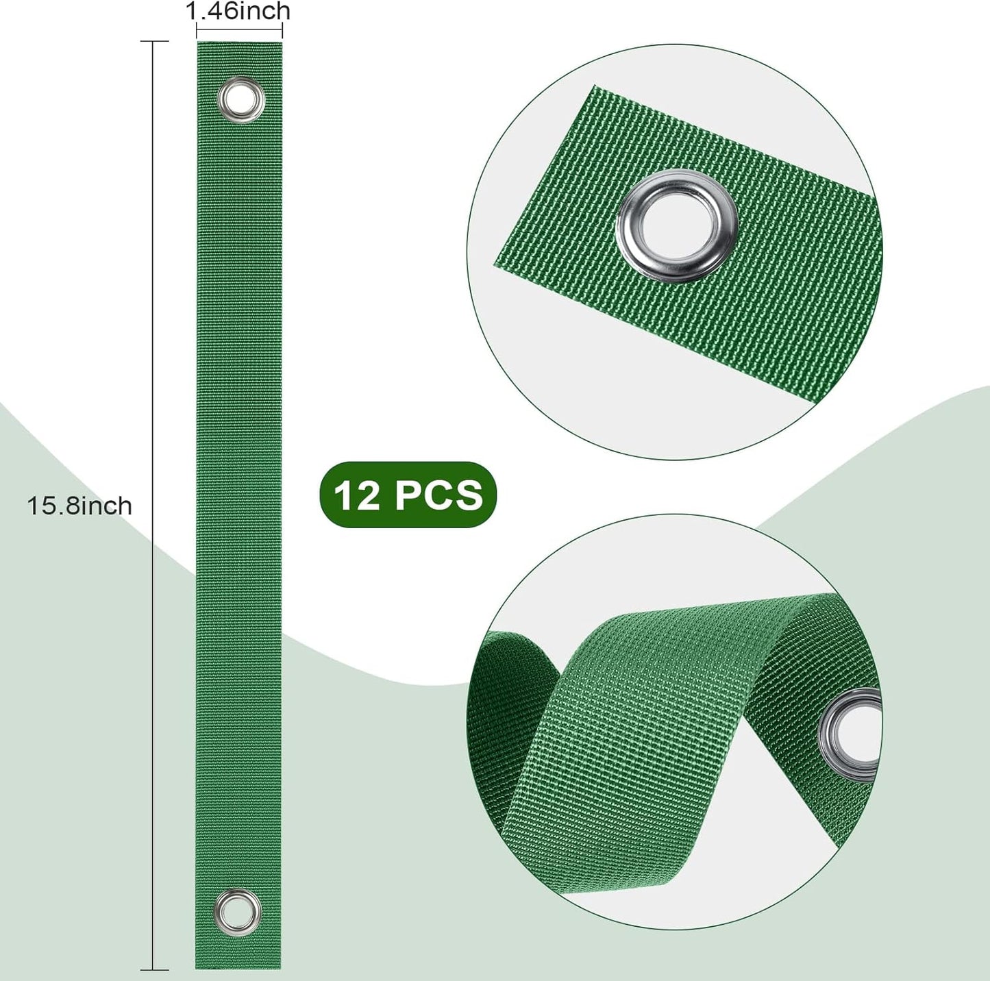 12 Pzas Correas para Árboles Soporte Plantones Resistentes