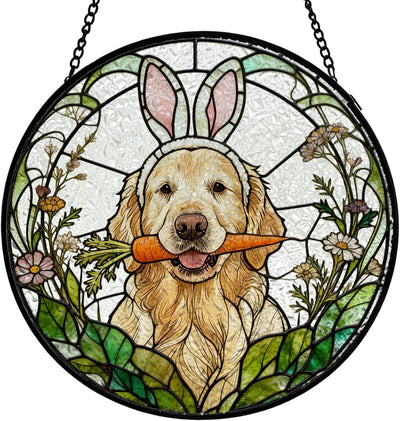 Colgante ventana decoración Pascua flor primavera 7.9x7.9pulg