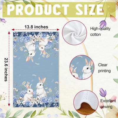 Toallas de cocina decorativas con motivos de Pascua y conejitos