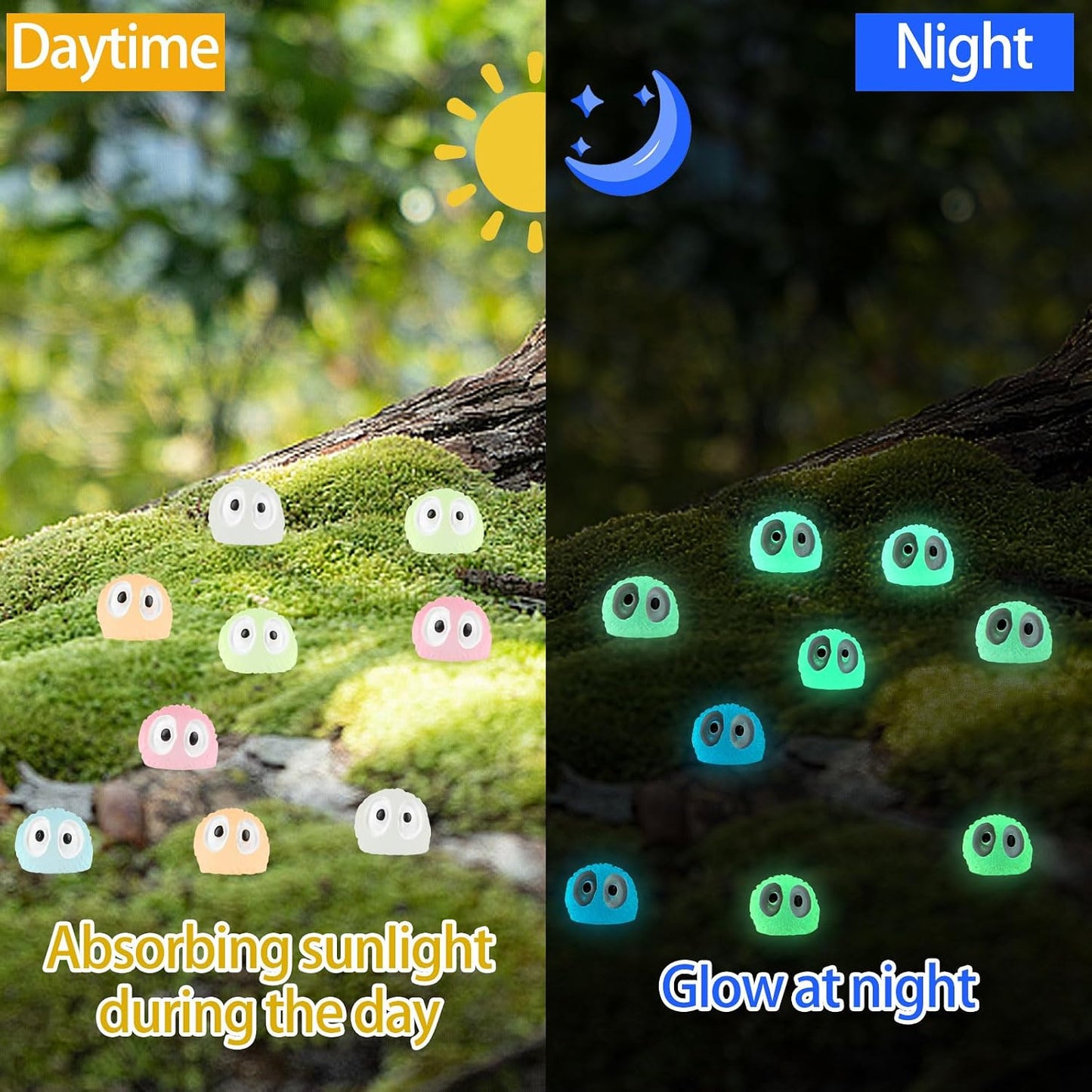 100 Pzas Elfos Fantasma Luminosos Accesorios Jardín