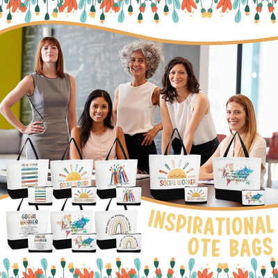 24 Bolsas Lona Regalo Agradecimiento Trabajador Social