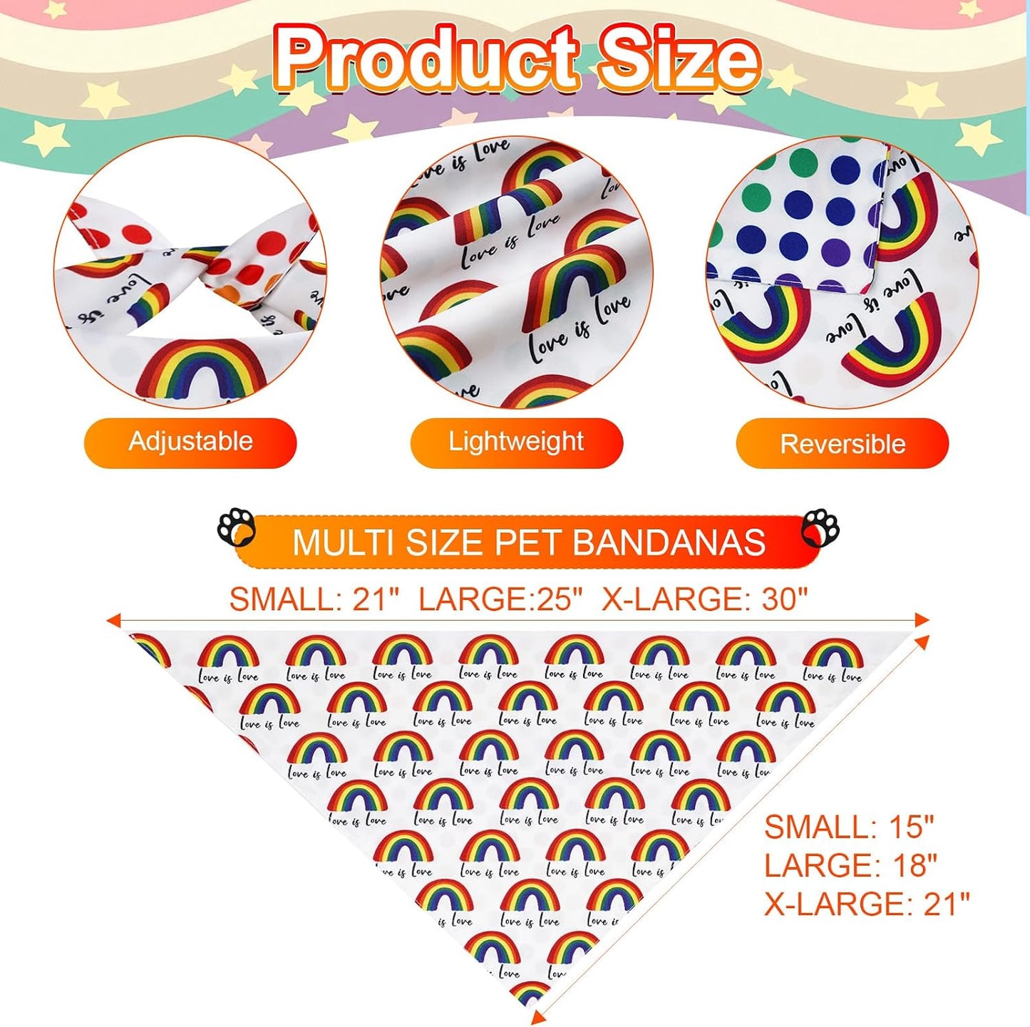 Bufanda triangular reversible para cachorros y gatos 2uds