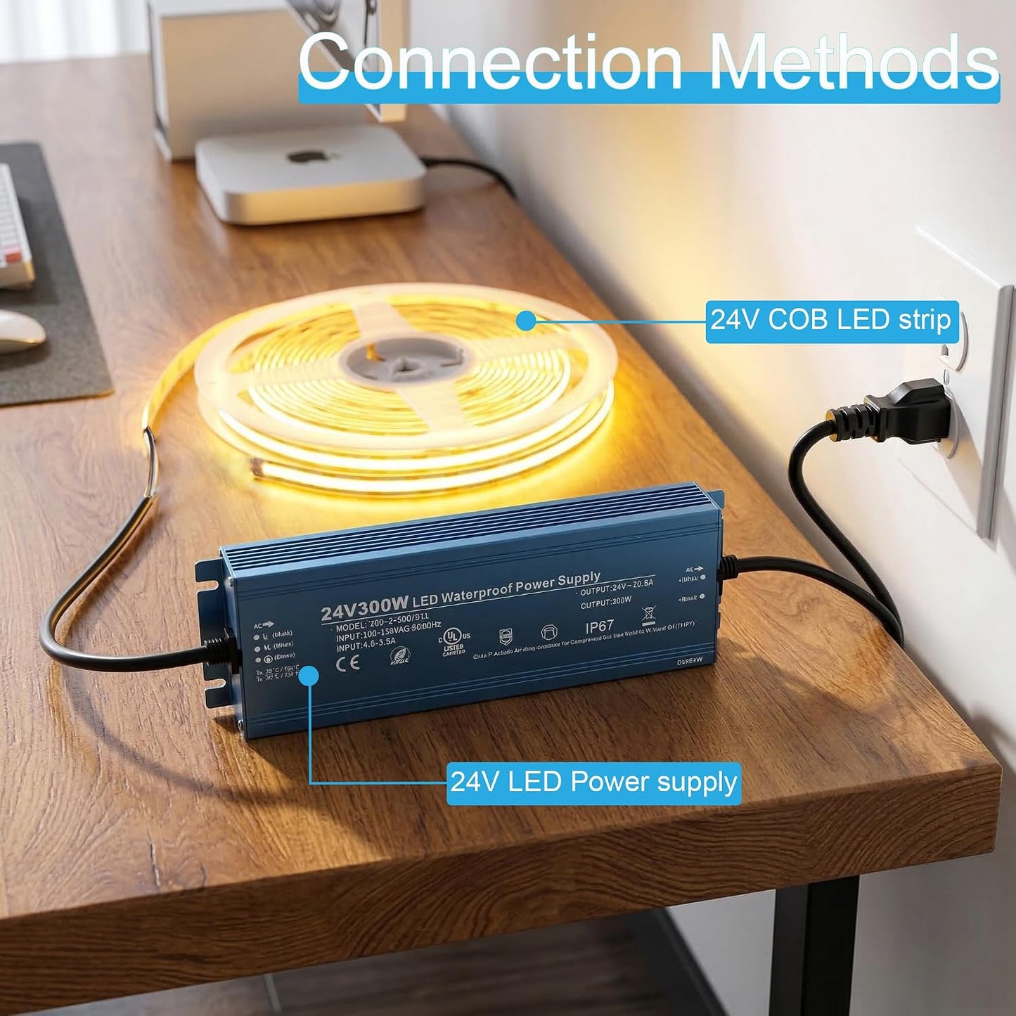Fuente alimentación LED 24V 300W IP67