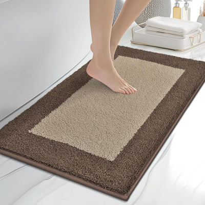 Alfombras baño 20x30pulg antideslizantes gris pardo