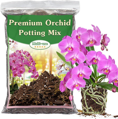 Mezcla orquídeas 1qt musgo perlita turba coco corteza