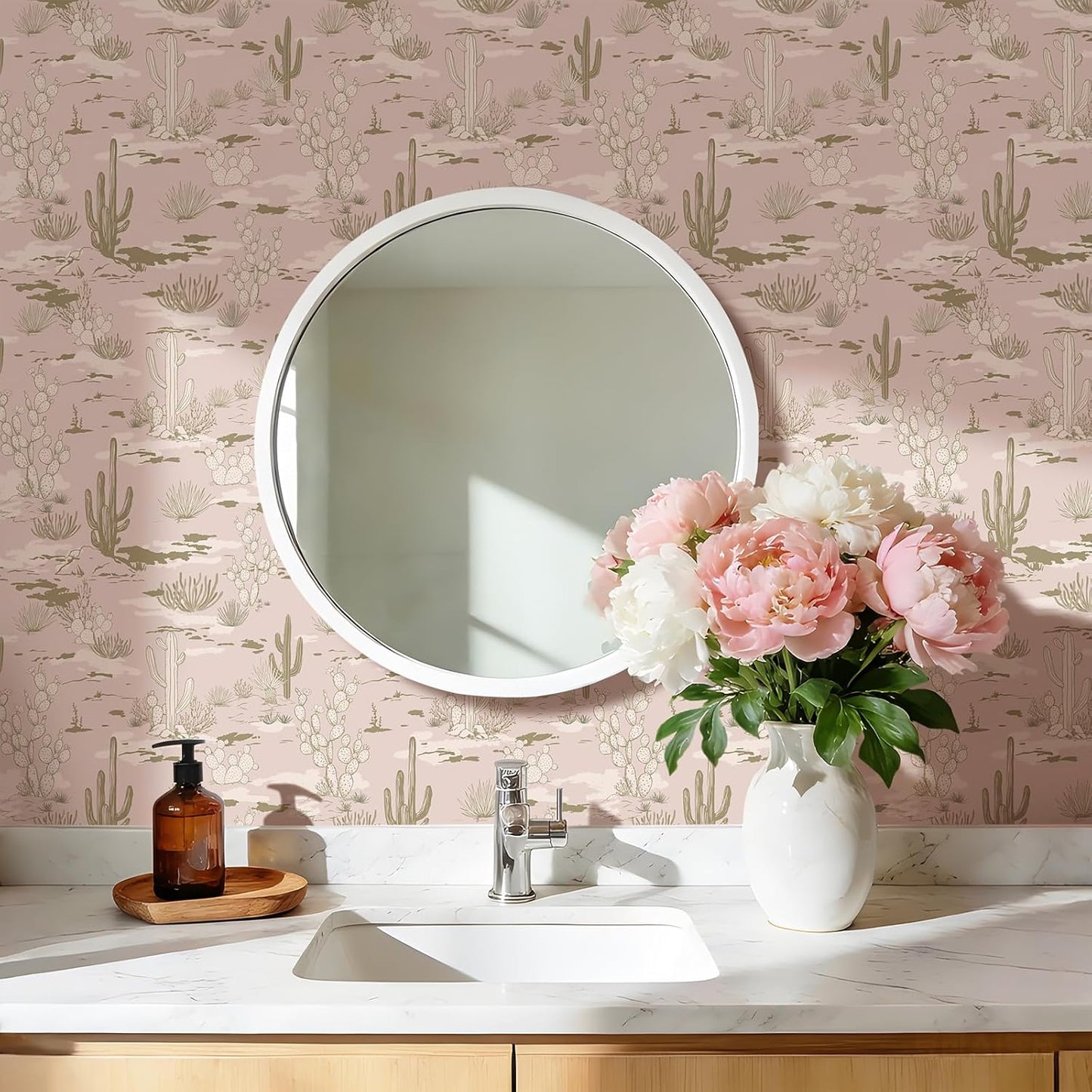 Papel Tapiz Western Toile para Niñas Dormitorio