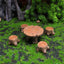 Kit 5 pzas muebles resina jardín hadas mini decoración