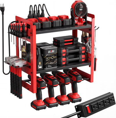 Organizador herramientas eléctricas carga 3 niveles metal 6ft