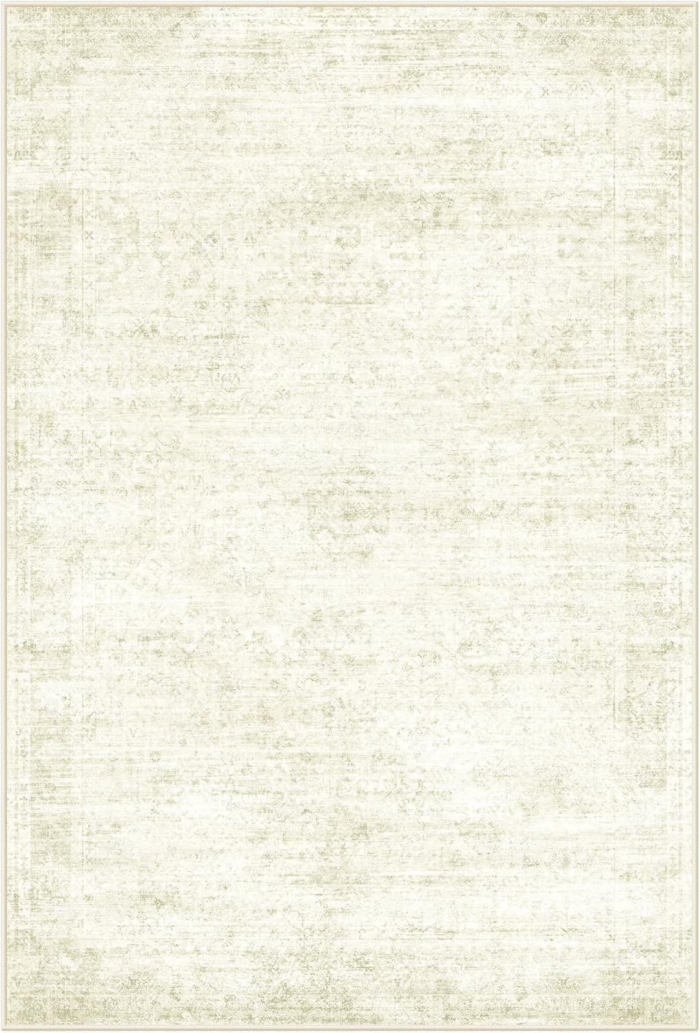 Alfombra lavable 8x10ft vintage antideslizante plegable beige