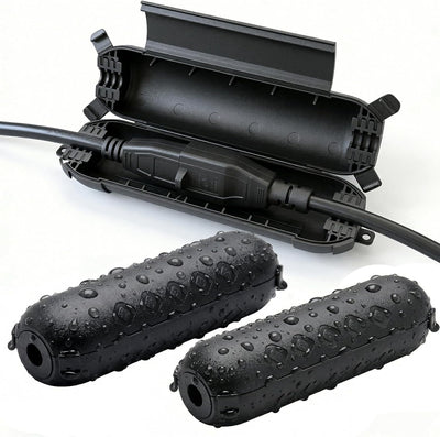 Pack 3 fundas seguridad cable exterior sello impermeable IP54