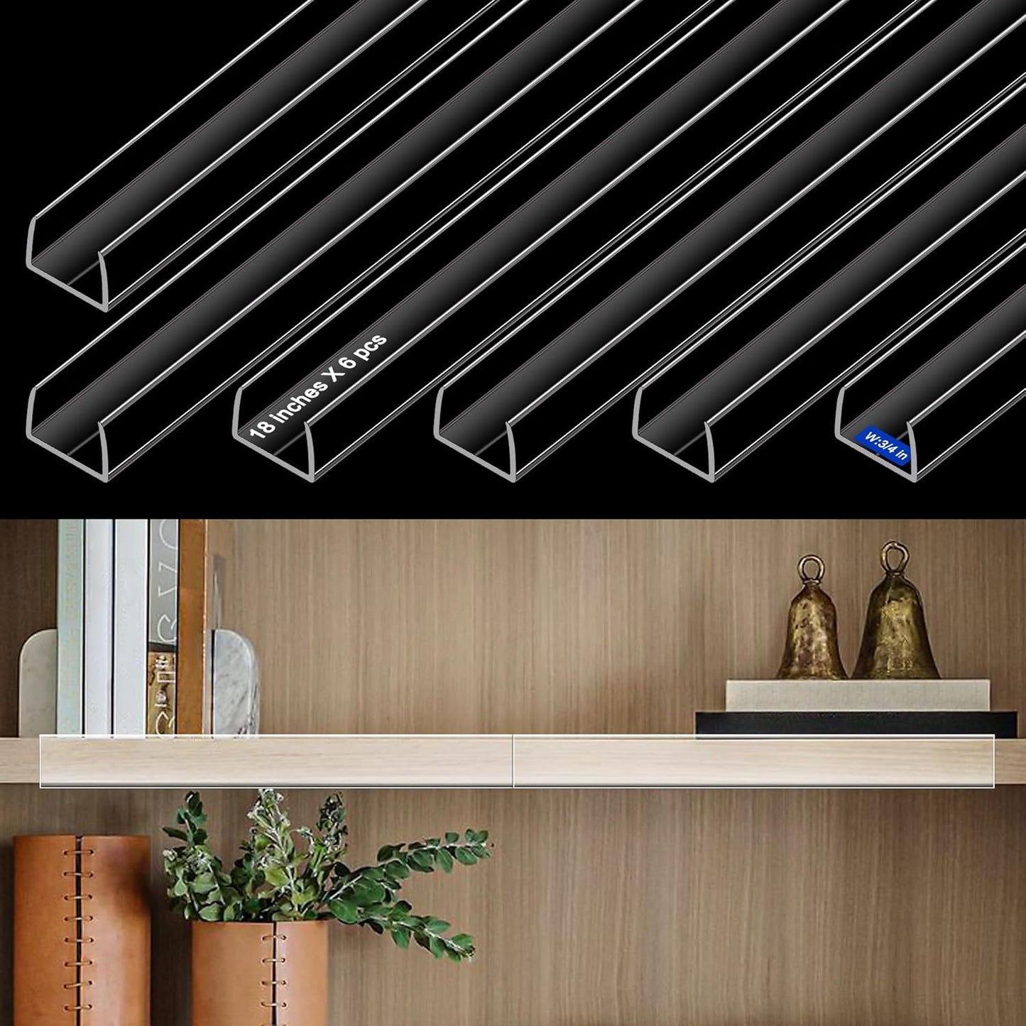 Protector puerta gabinete 18pulg transparente flexible