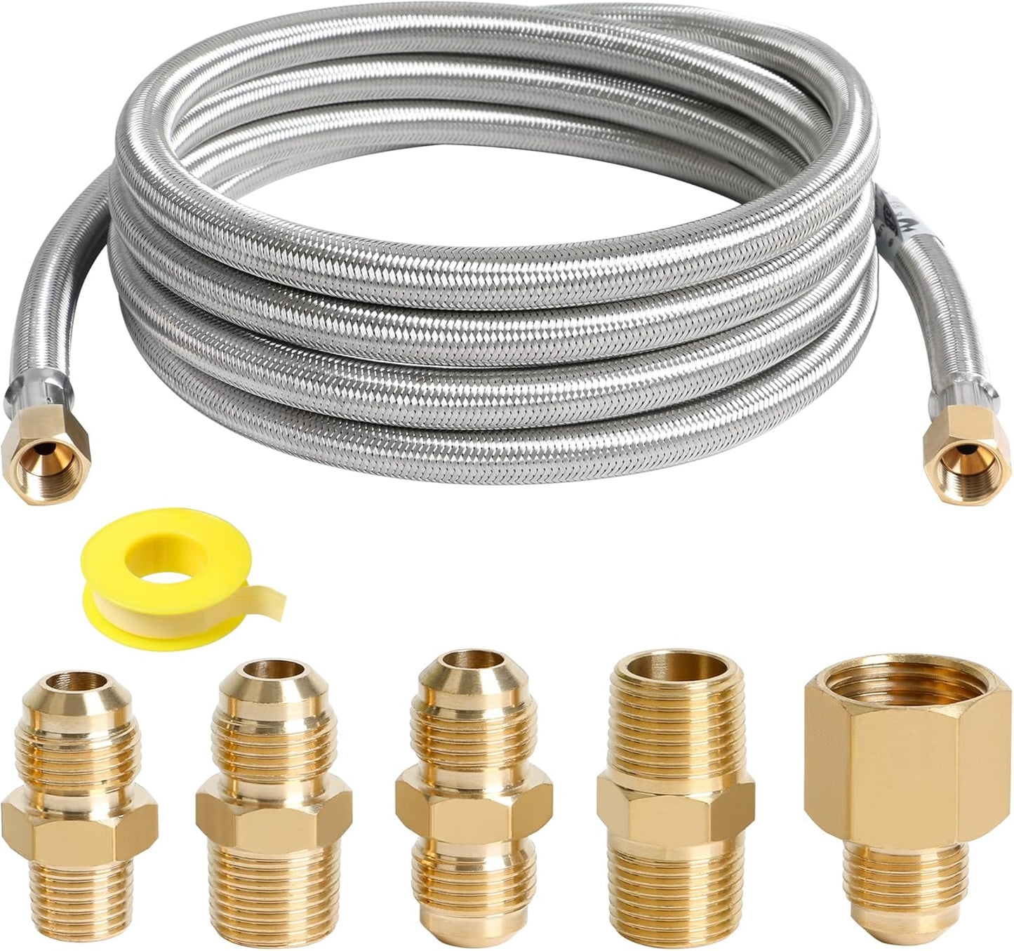 Manguera propano 10ft con kit acoplamientos 3/8pulg parrilla