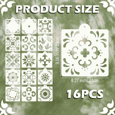 Plantillas reutilizables Talavera para pintar muebles