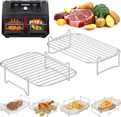 Estante freidora aire Ninja DZ201/DZ401 acero inox