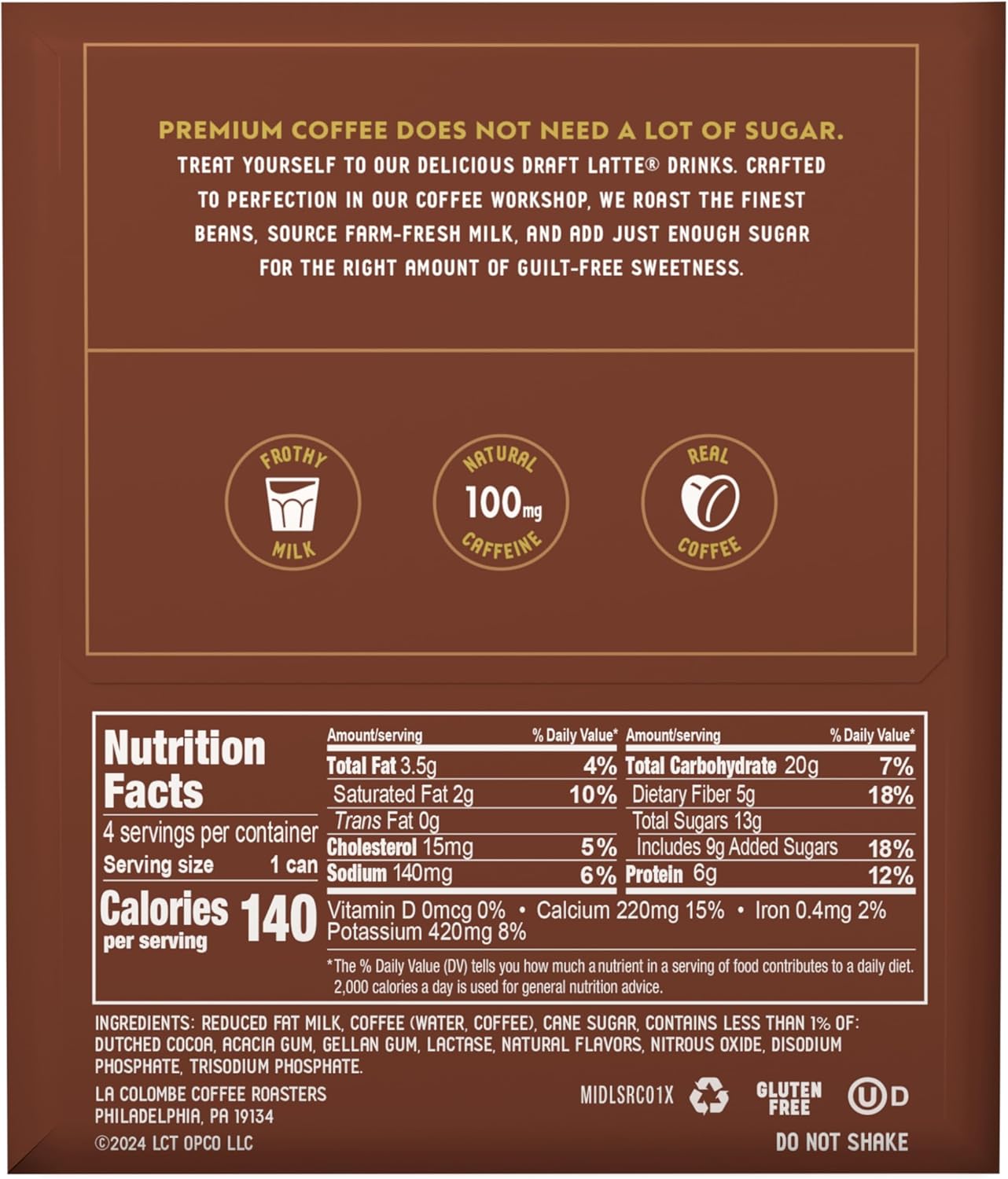 Latas café frío s'mores 9oz pack 8