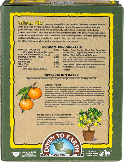 Alimento vegetal para cítricos y aguacates 6-3-3 1lb