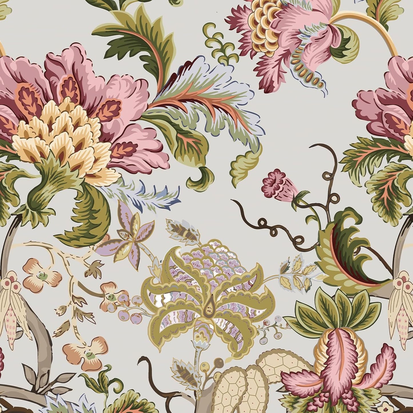 Papel contacto floral vintage 17.3x80pulg autoadhesivo