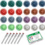 Kit discos cerdas radiales 1pulg vástago 0.118pulg grano 80-2500