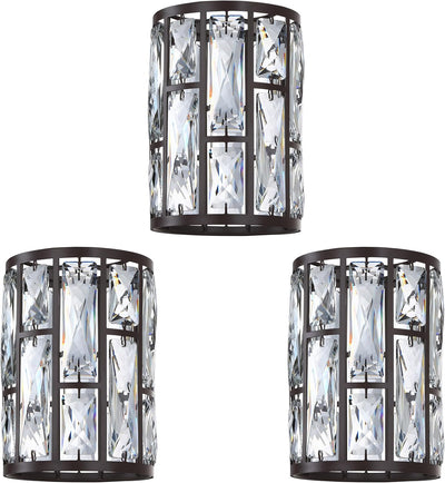 3 Pzas Lámpara Sconce Bronce Aceite 1.66pulg 7.1x5.3pulg