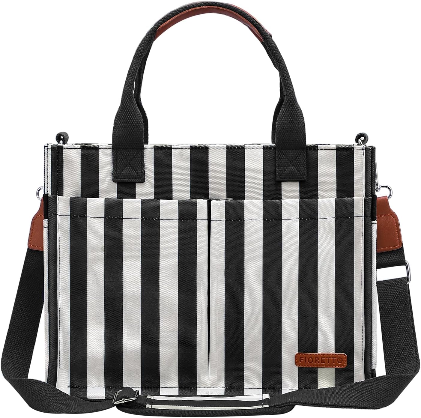 Bolso lona mujer con compartimento cremallera y funda equipaje