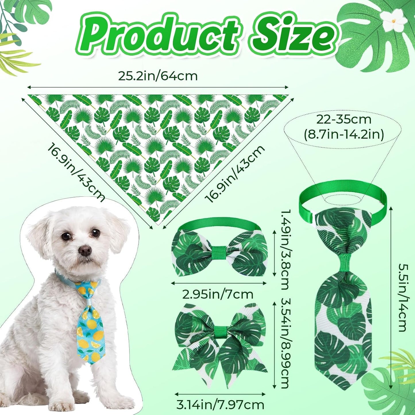 Set 120 bandanas perro verano triángulo colorido lavable