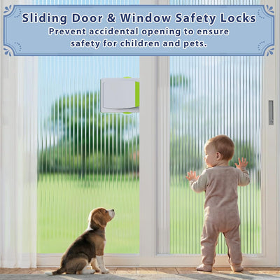 Pack 2 Cerraduras Puertas Correderas Ventana Seguridad Infantil