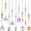 9 Pzas Atrapasoles Cristal Colgantes Coloridos