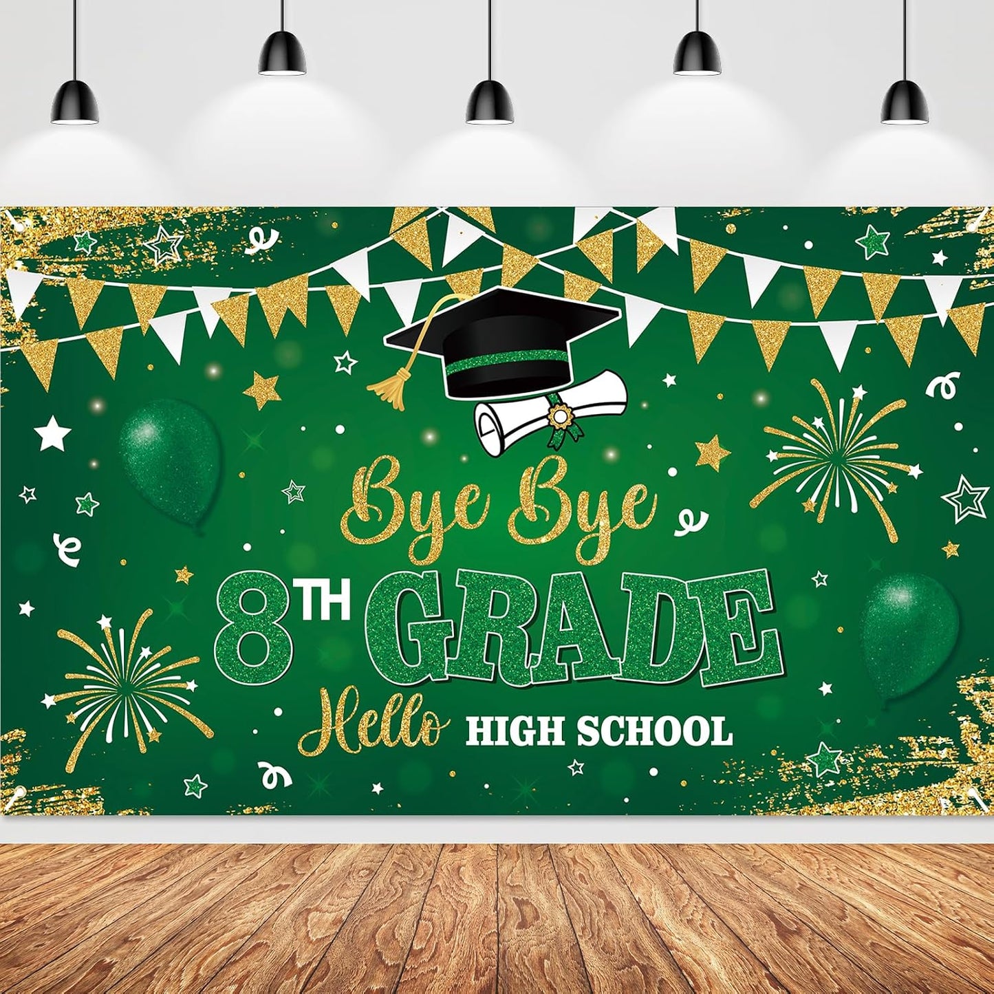 Telón graduación 8º grado decoración escuela secundaria