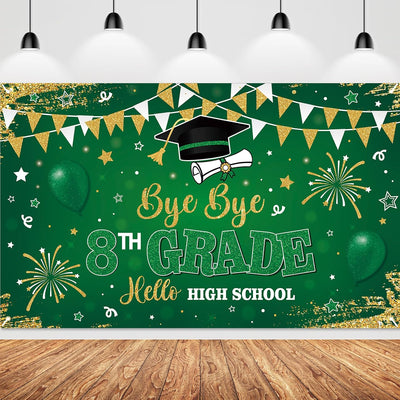 Telón graduación 8º grado decoración escuela secundaria