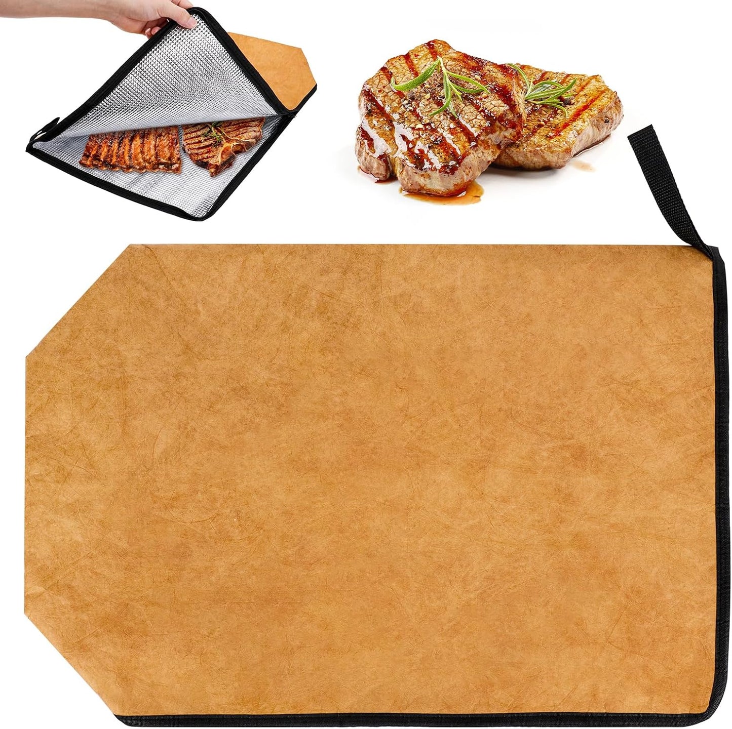 Manta impermeable para barbacoa con cremallera reutilizable