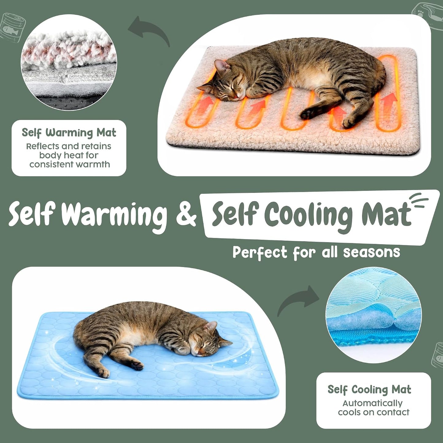 Casa para gatos al aire libre con alfombrilla plástica